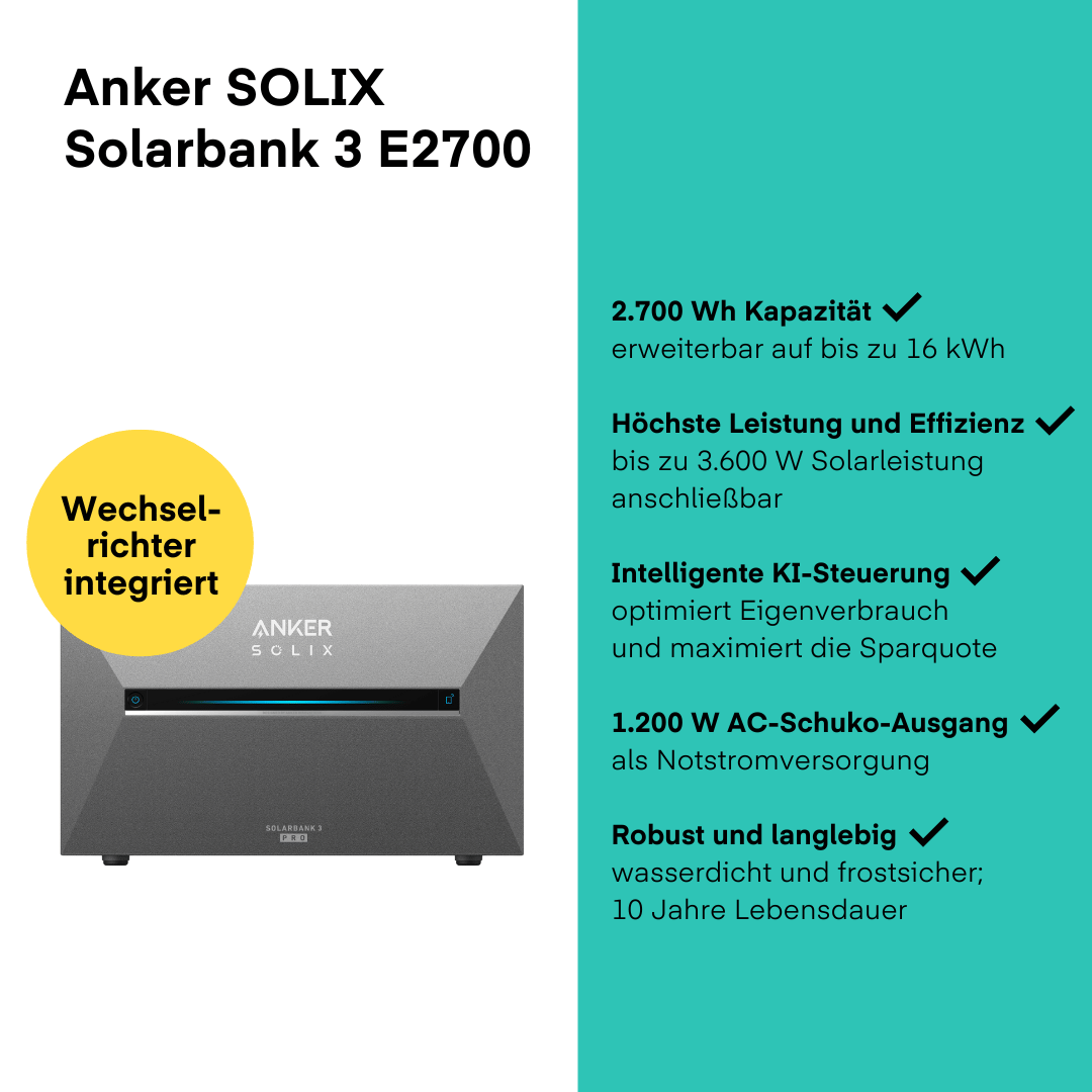 Anker SOLIX Solarbank 3 E2700 Pro von Anker