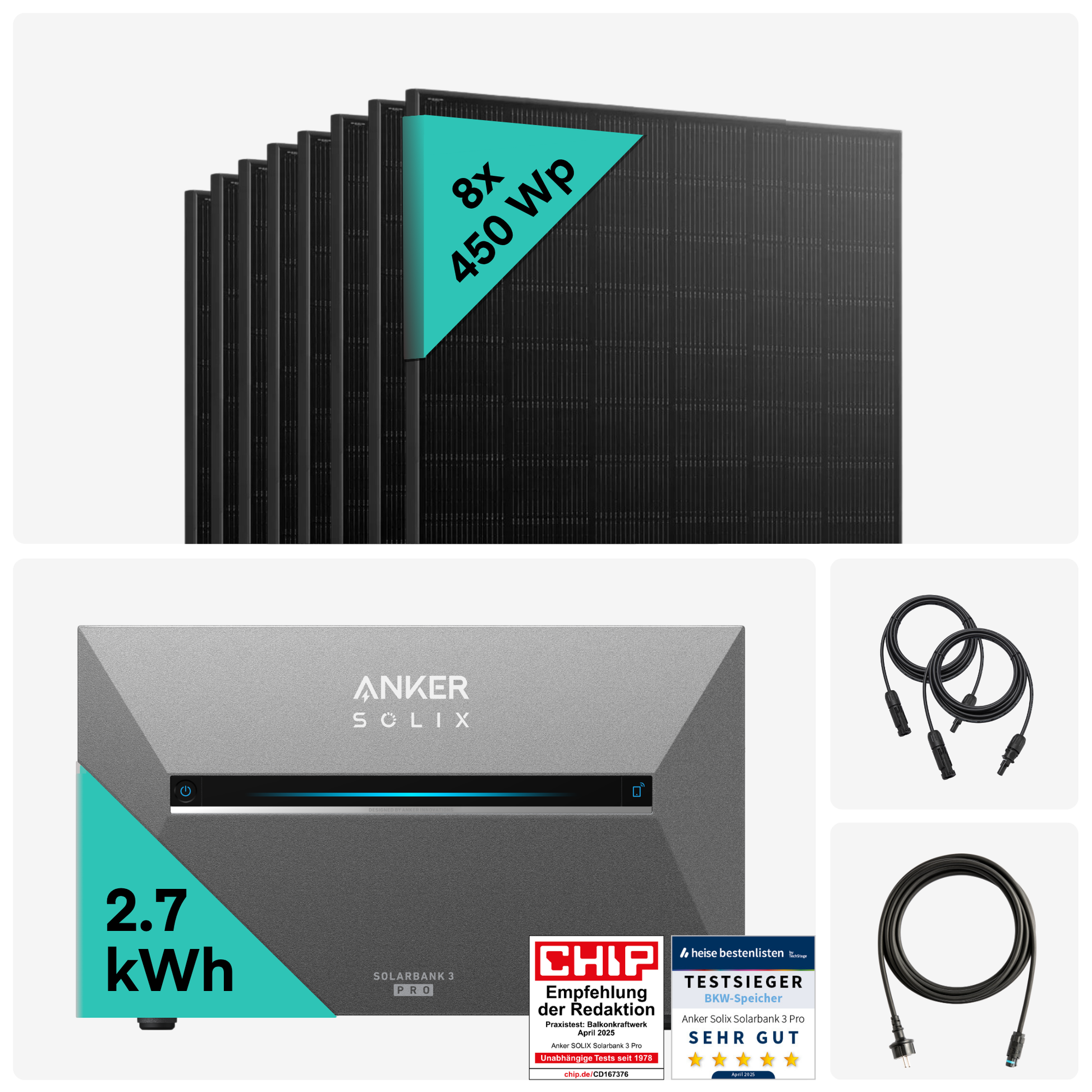 Yuma x Anker - 3600W Solaranlage mit SOLIX Solarbank 3 PRO von Yuma x Anker