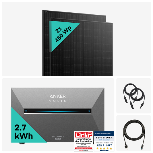 Yuma x Anker - 900W Balkonkraftwerk mit SOLIX Solarbank 3 PRO von Yuma x Anker