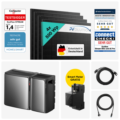 Yuma x EcoFlow - 2000W Balkonkraftwerk mit STREAM Ultra X inkl. AC Pro von Yuma x EcoFlow