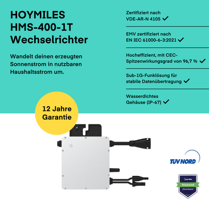 Wechselrichter - Hoymiles HMS-400W-1T von Hoymiles