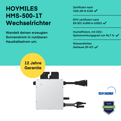 Wechselrichter - Hoymiles HMS-500W-1T von Hoymiles