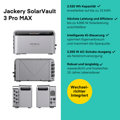 Jackery SolarVault 3 Pro MAX + BP2500 von Jackery