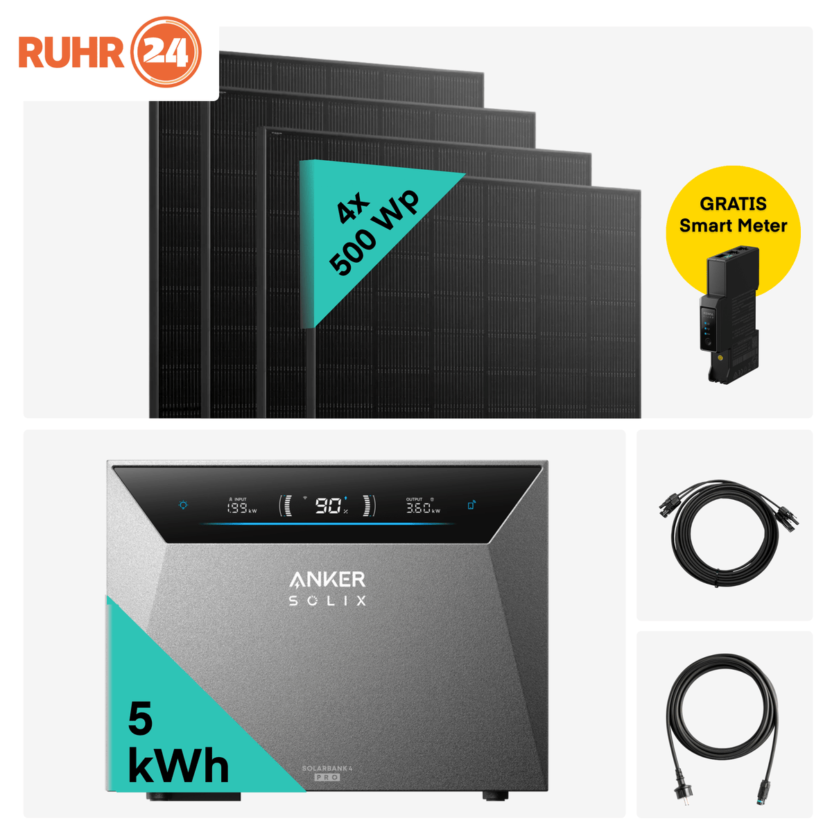 Ruhr24 Deal: Yuma x Anker – 2000W Balkonkraftwerk mit SOLIX Solarbank 4 PRO von yumoes.shop