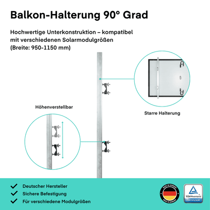 Yuma Balcony 90° (900+) Bifazial von yumoes.shop